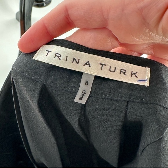 Trina Turk Black Midi Maxi Skirt size 8 - Picture 9 of 10